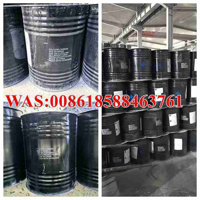 Industrial Calcium Carbide China Packaging in 50kg Iron Drums