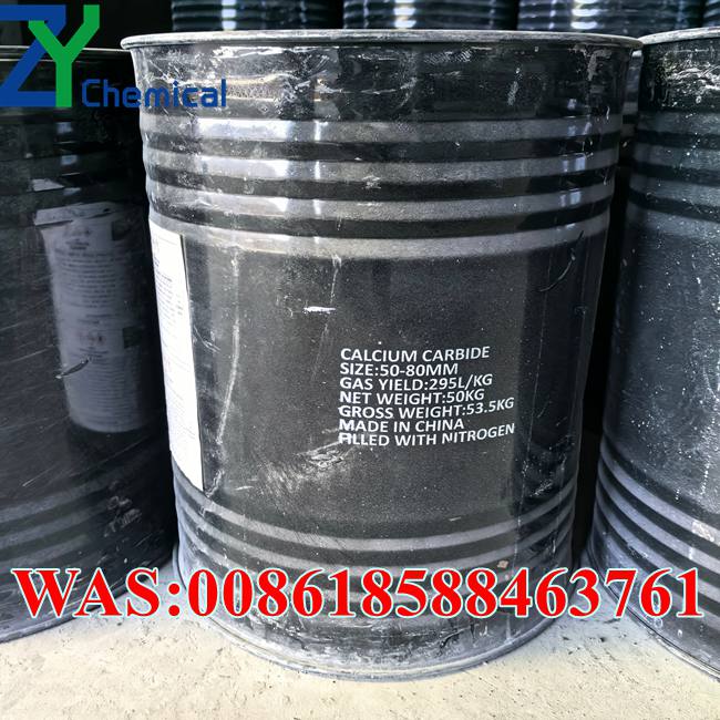 50 80mm Calcium Carbide Packed in 50kg Steel Drums