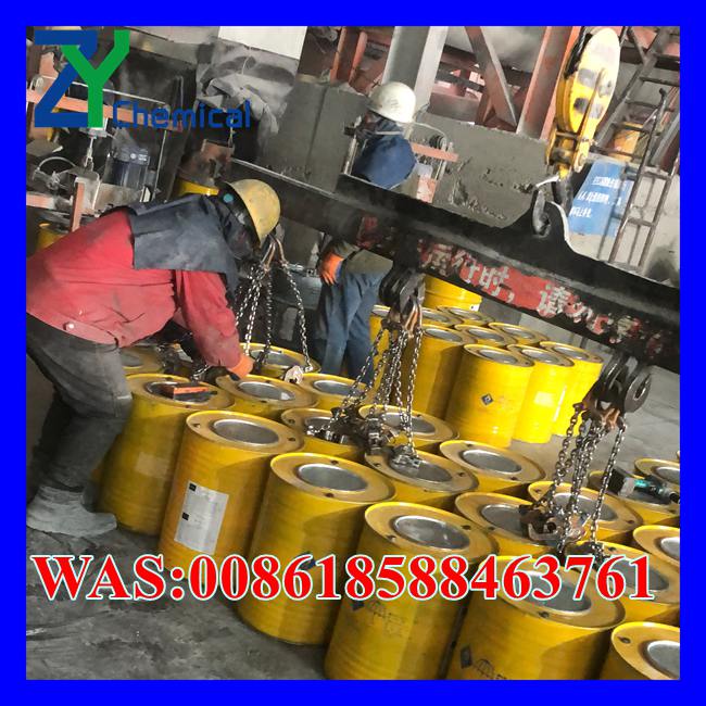 Chinese calcium carbide product display with export standard packaging