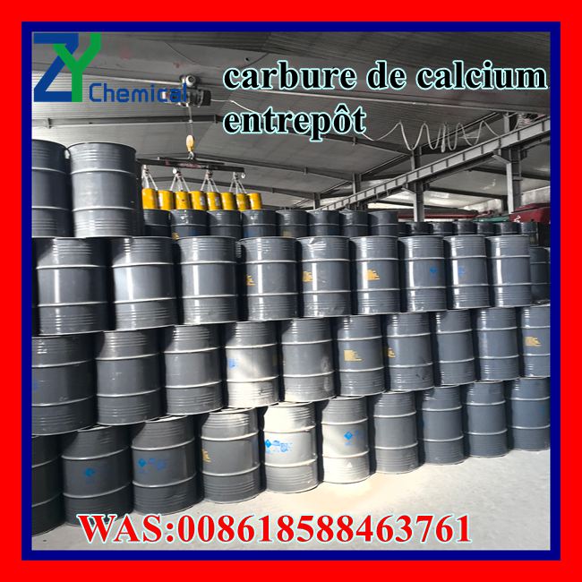 Fûts d'emballage de carbure de calcium CaC2 pour exportation internationale depuis une usine chinoise